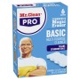angled right-side alternate view of Mr. Clean PRO box showing logo, BASIC text and 6 count callout