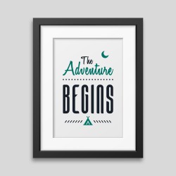 The adventure begins Framed poster The adventure begins Framed poster