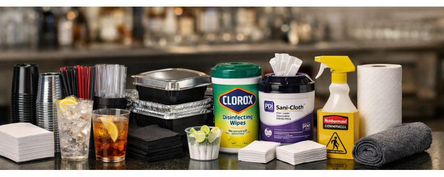 Bar & Beverage Disposable + Wipes Program