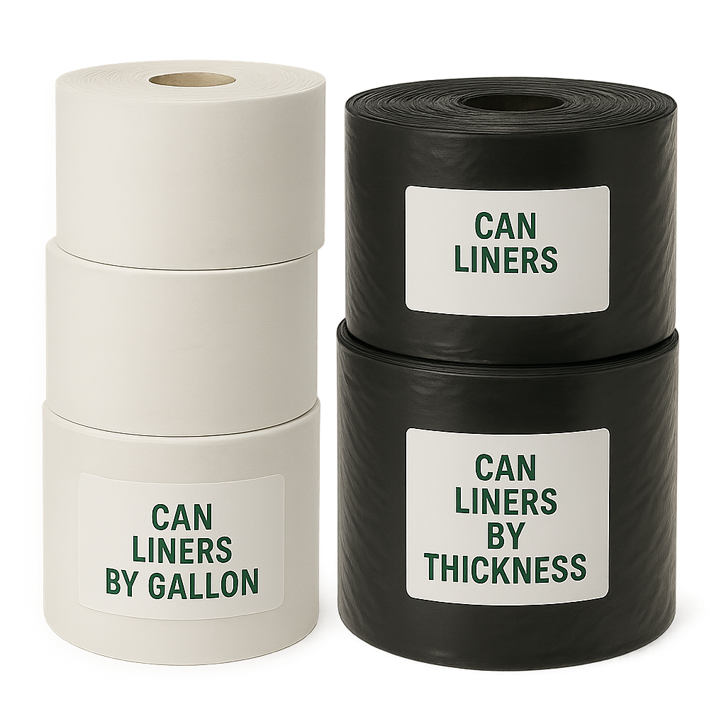 Can liners by gallon and thickness