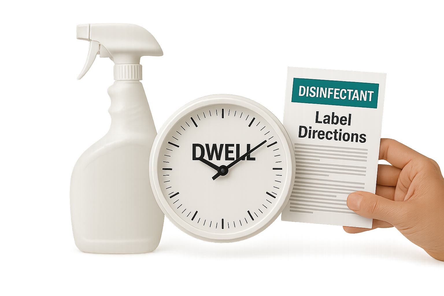 Disinfecting best practices: dwell time and label directions