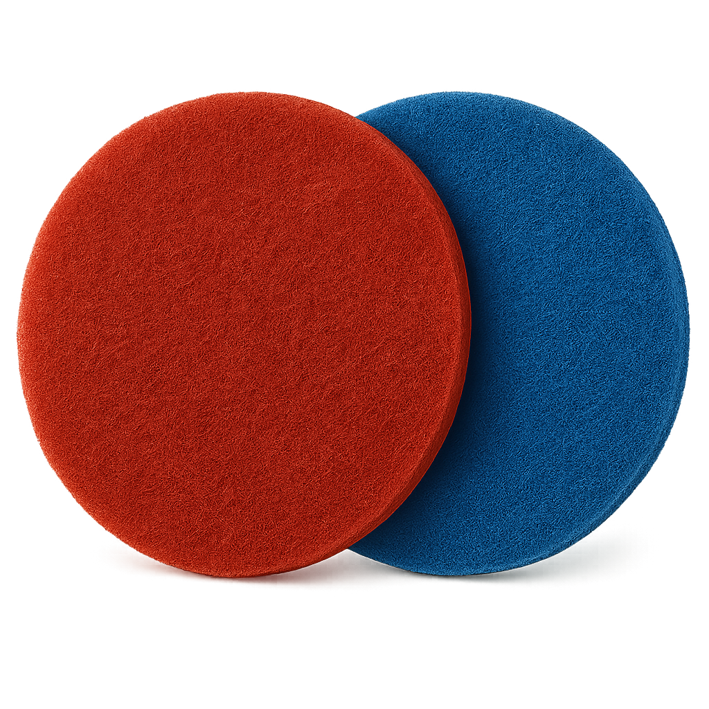Floor pads for burnish and scrub