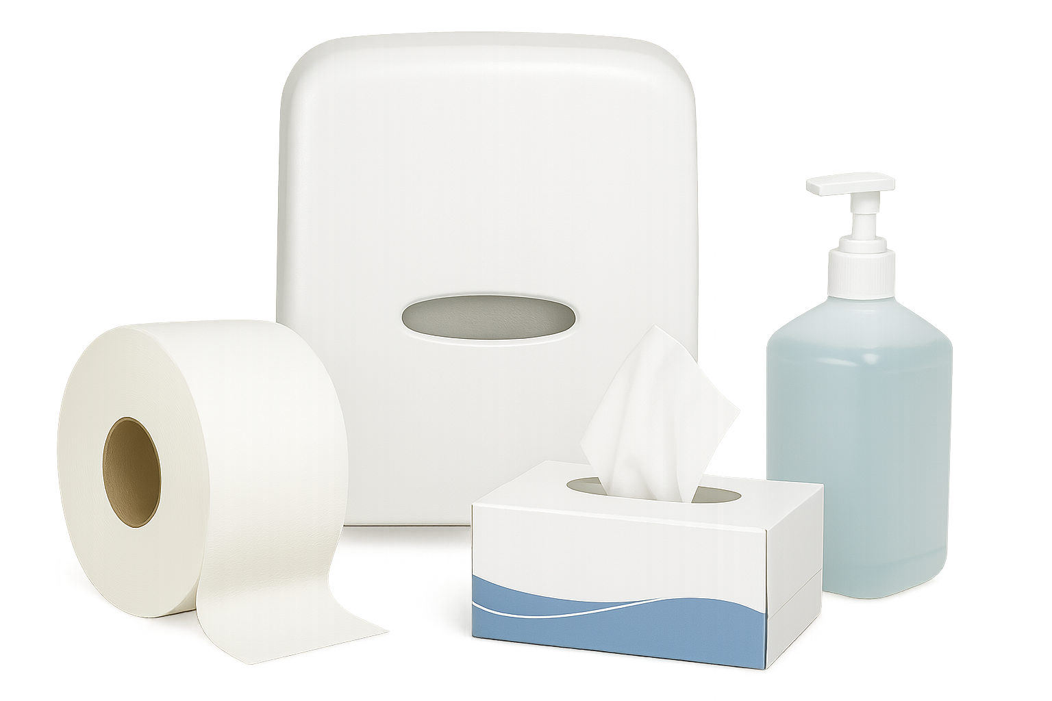 Restroom paper and soap kit