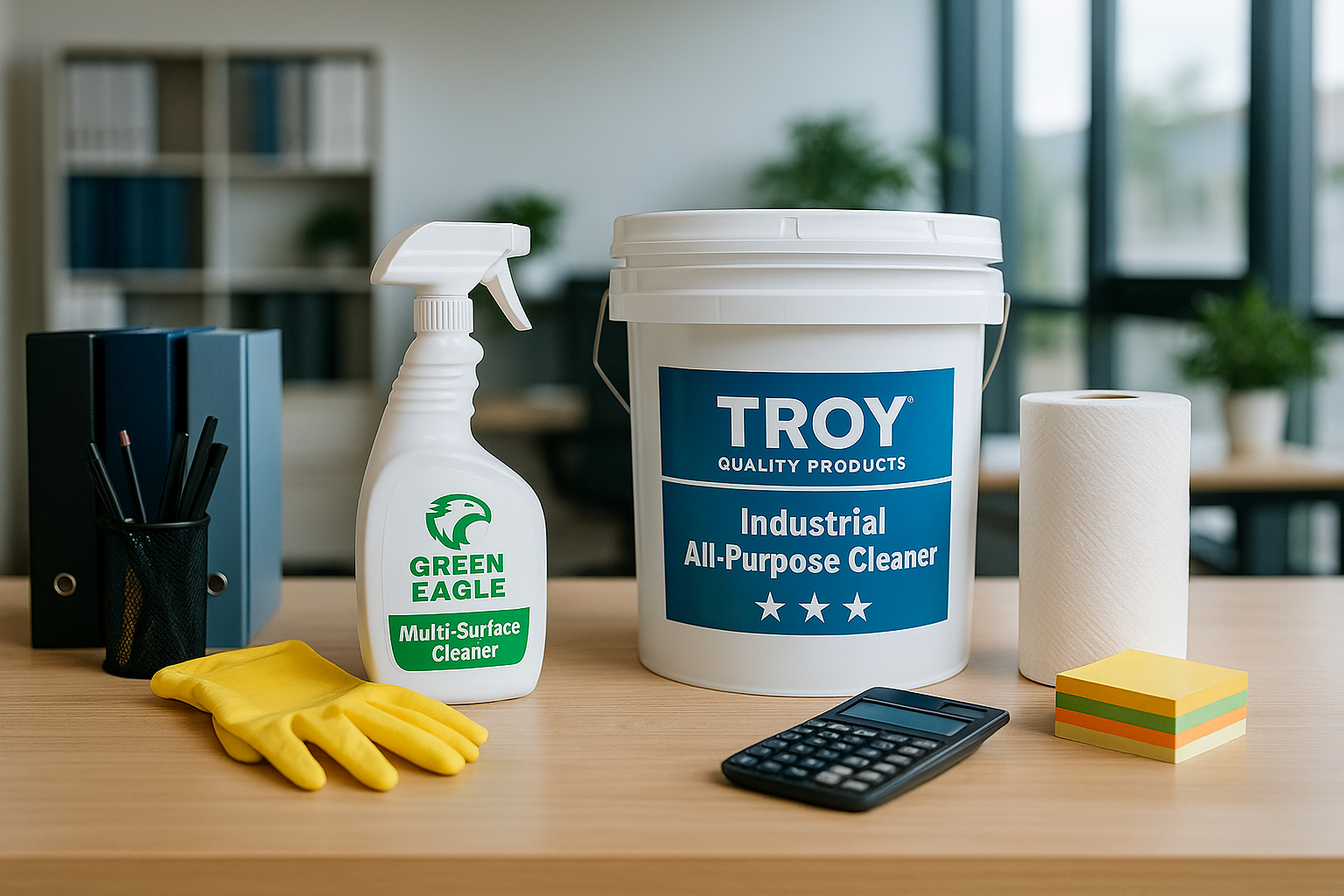 Commercial office supplies and maintenance products