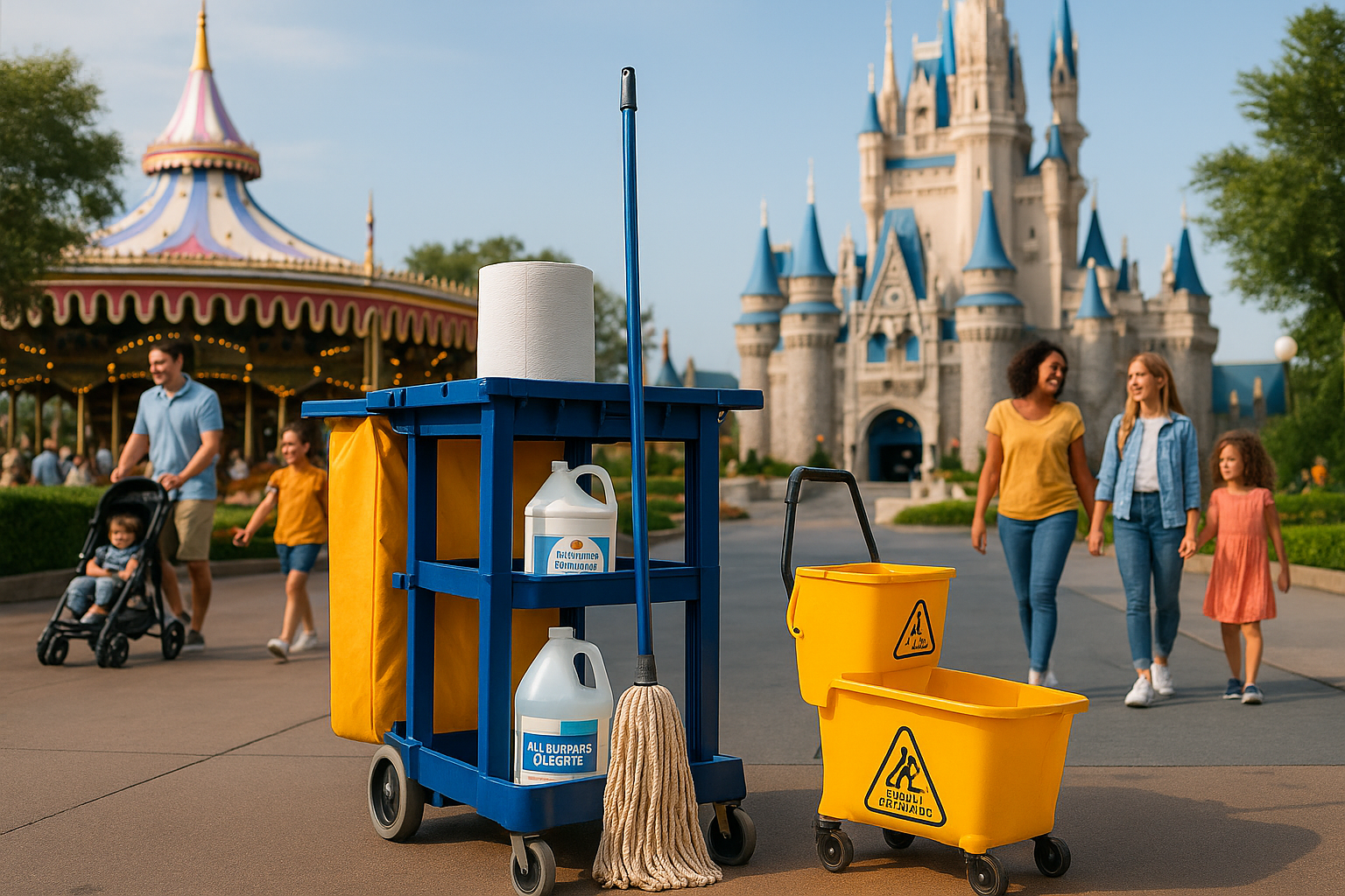 Theme park and attraction facility supplies